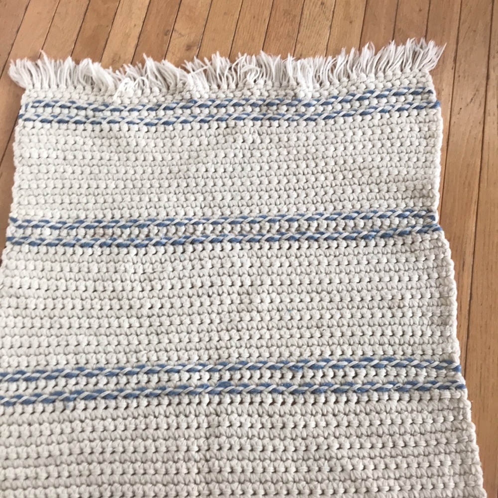 Hand woven rug
